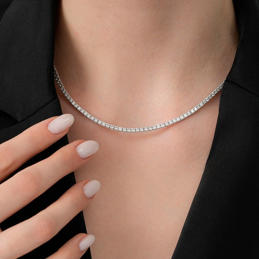 3.00 Karat Pırlanta Su Yolu Gerdanlık - 3