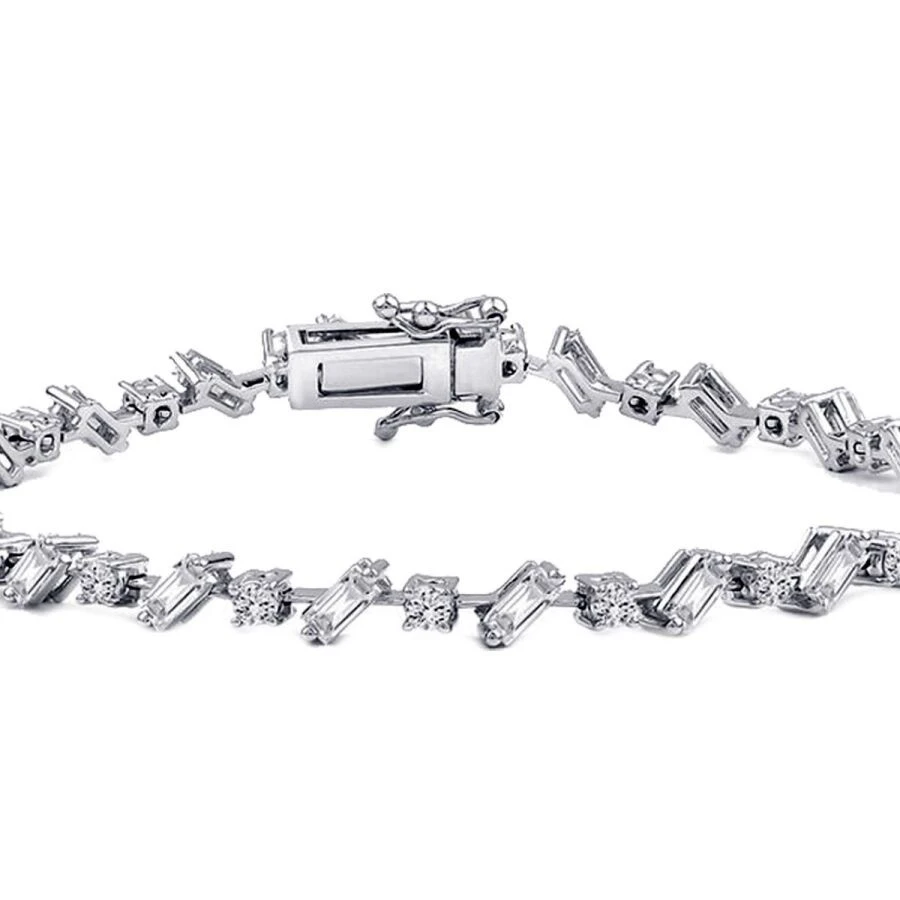 3.07 Karat Pırlanta Su Yolu Bileklik - 2