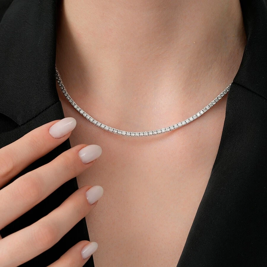 3.35 Karat Pırlanta Su Yolu Gerdanlık - 3