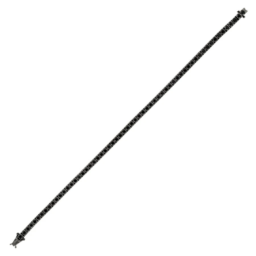 3.37 Karat Siyah Taşlı Erkek Su Yolu Bileklik - 3