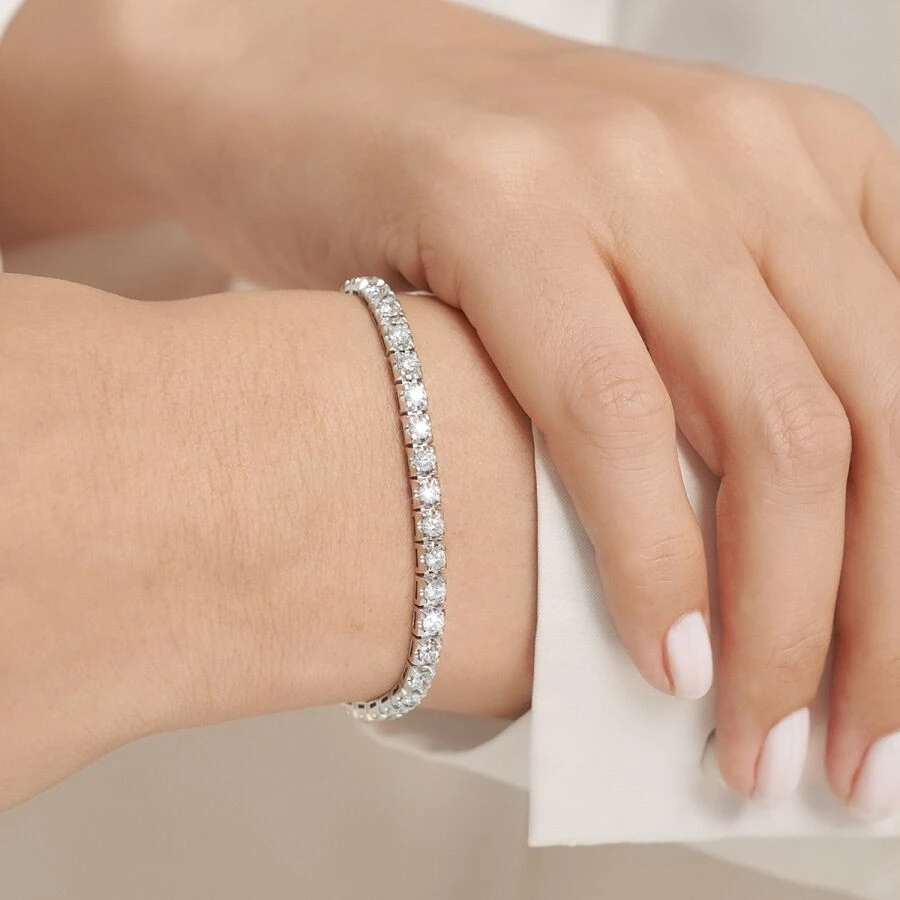 4.15 Karat Pırlanta Su Yolu Bileklik - 3