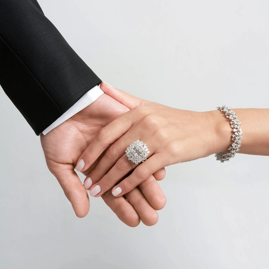 5.16 Karat Pırlanta Baget Yüzük - 1