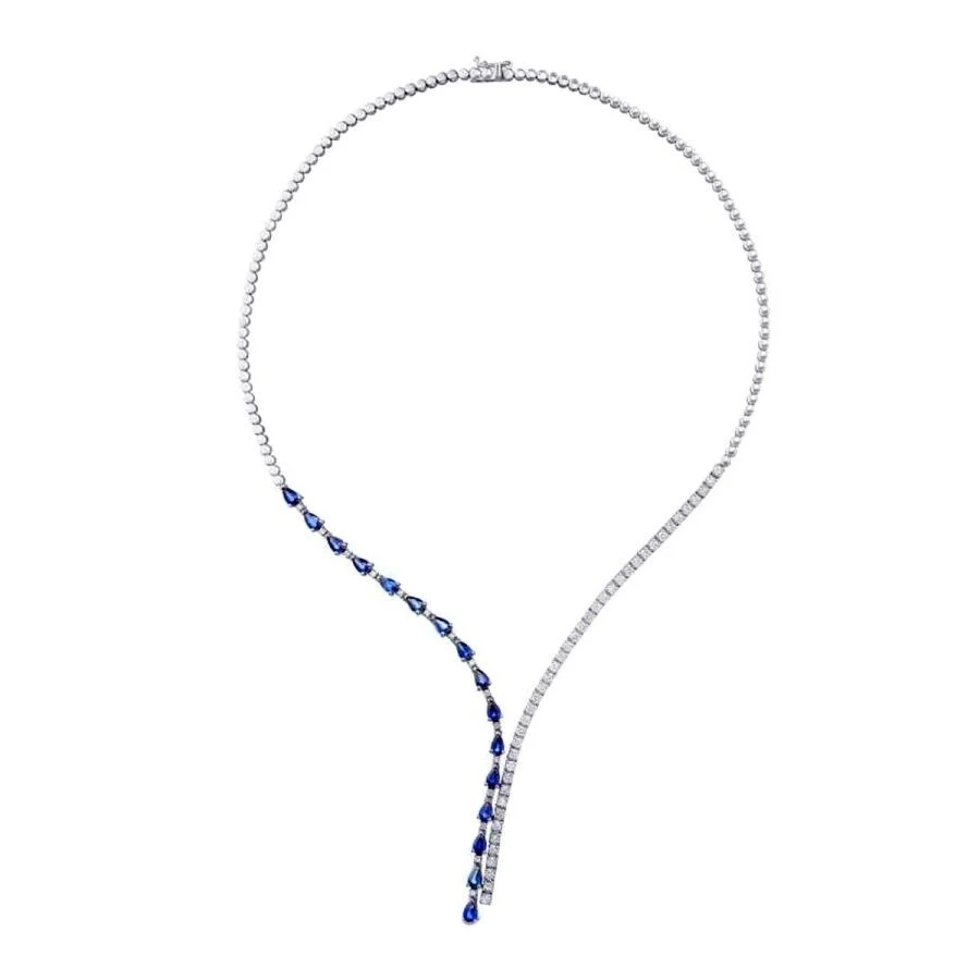 6.19 Karat Pırlanta Safir Gerdanlık - 1