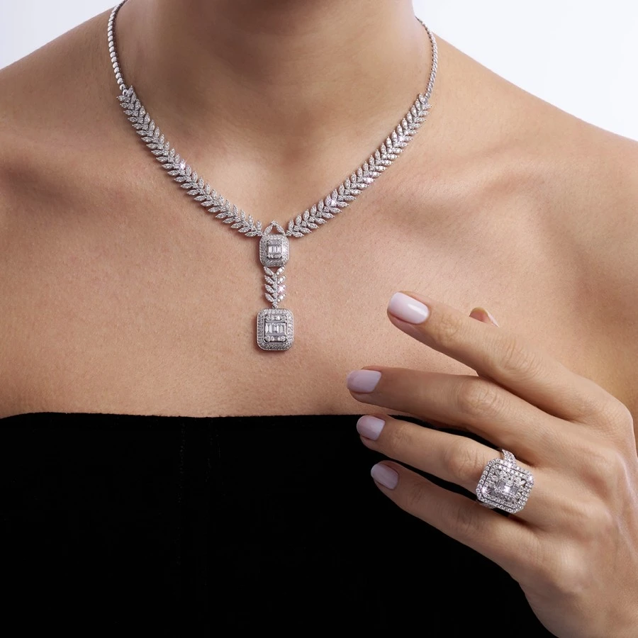 6.41 Karat Pırlanta Gerdanlık - 1