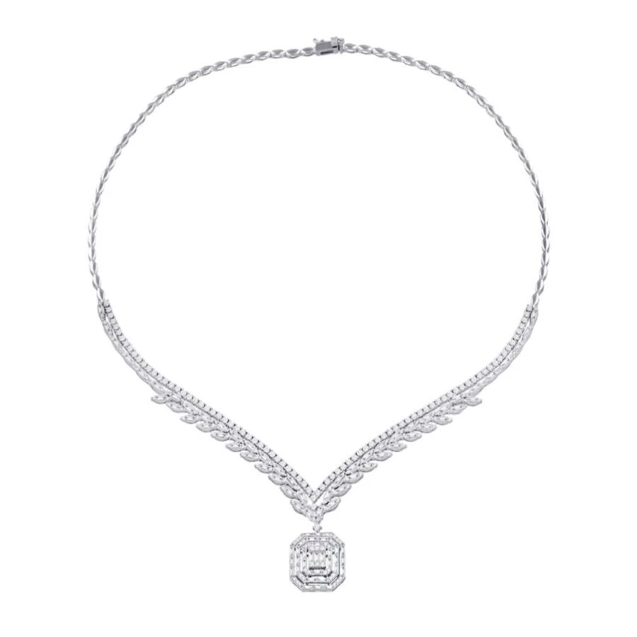 6.89 Karat Pırlanta Baget Gerdanlık - 1