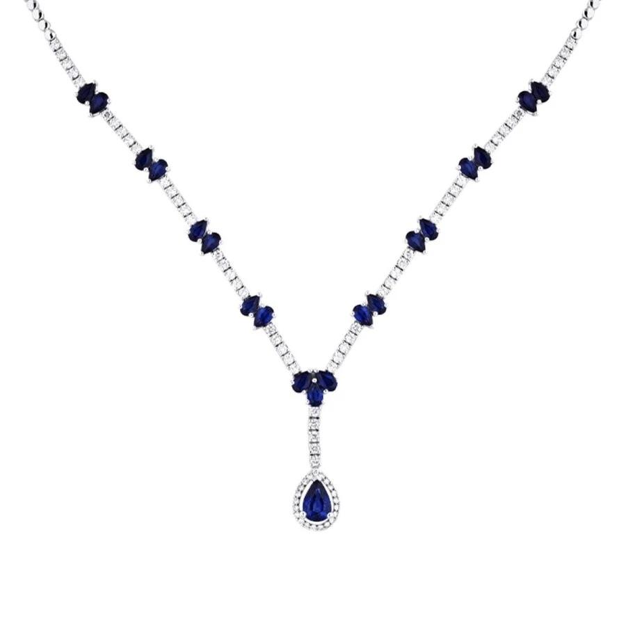 8.06 Karat Pırlanta Safir Gerdanlık - 2