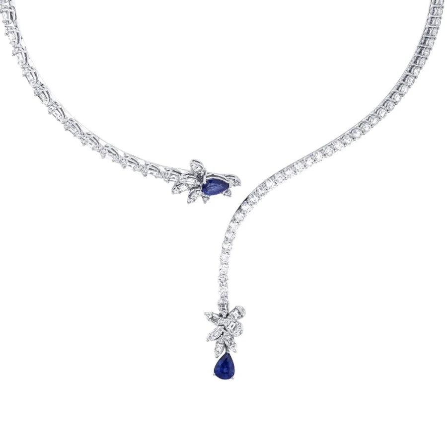 9.71 Karat Pırlanta Safir Gerdanlık - 2