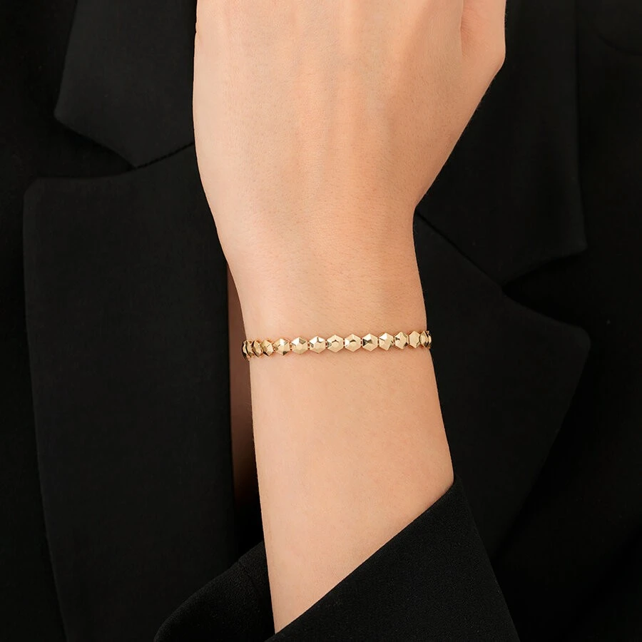 Altın Altıgen Bileklik - 3