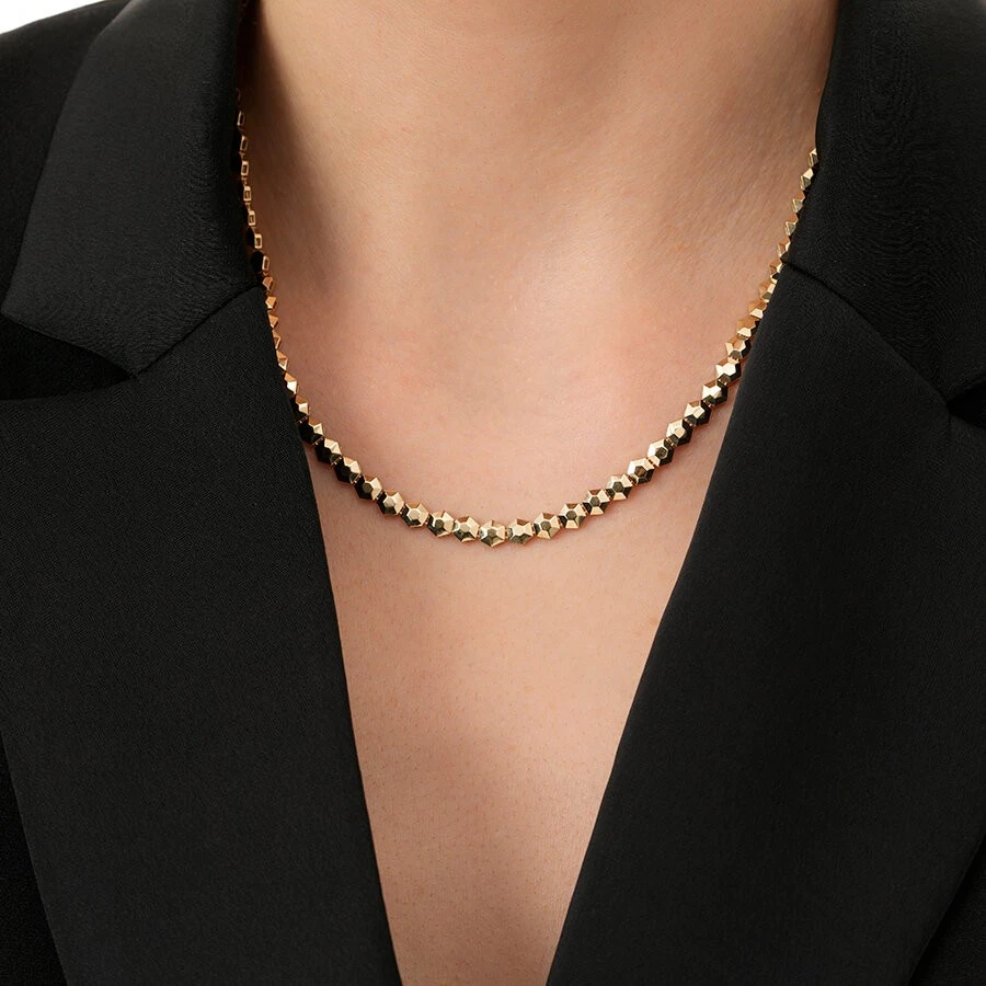 Altın Altıgen Kolye - 3