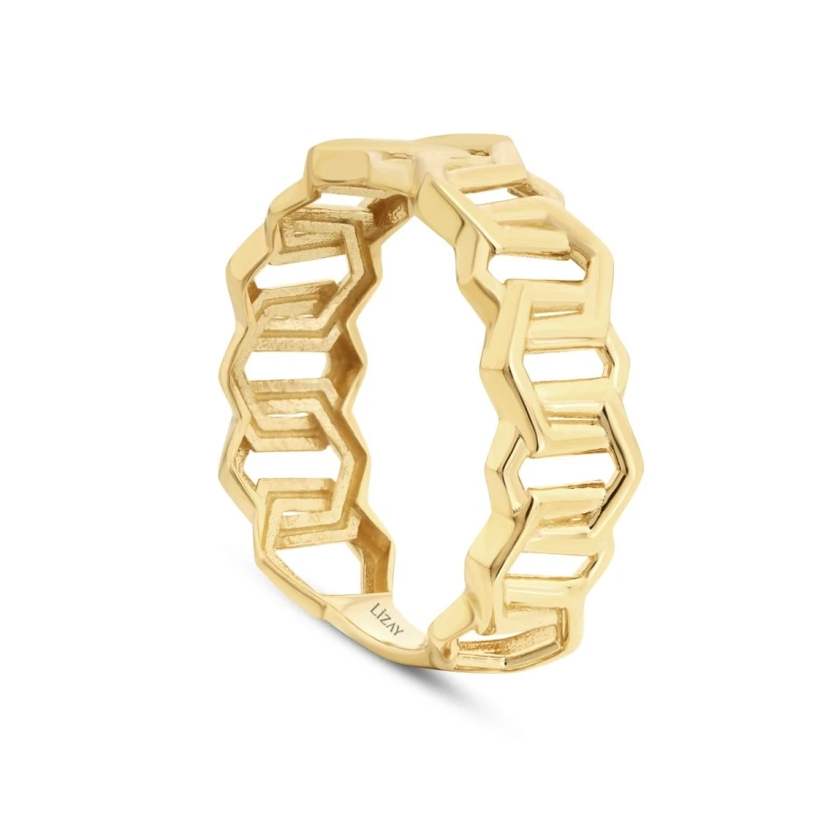 Altın Altıgen Yüzük - 2