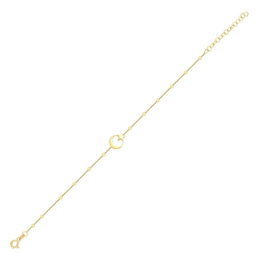 Altın Ay Yıldız Bileklik - 1