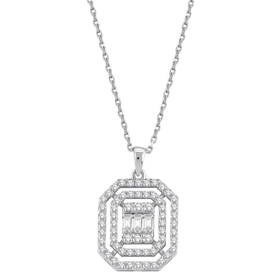 Altın Baget Klasik Kolye - 1