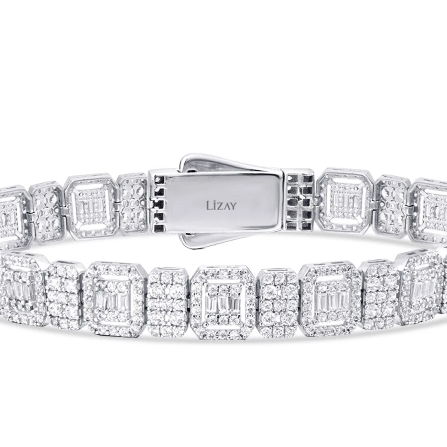 Altın Baget Taşlı Bileklik - 3