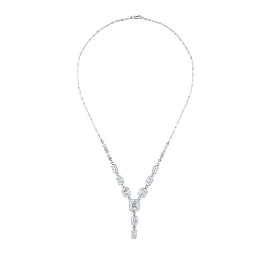 Altın Baget Taşlı Gerdanlık - 1