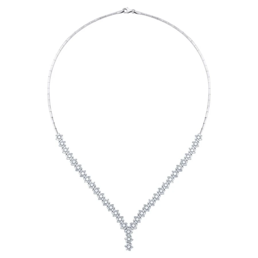 Altın Baget Taşlı Kolye - 1