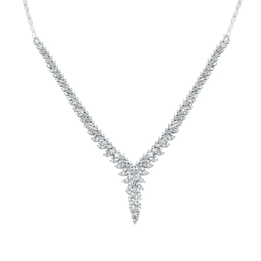 Altın Baget Taşlı Zarif Gerdanlık - 2