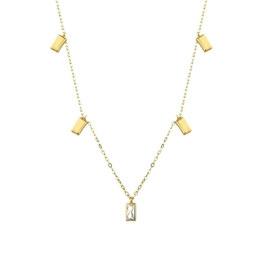 Altın Baget Zincir Kolye - 1