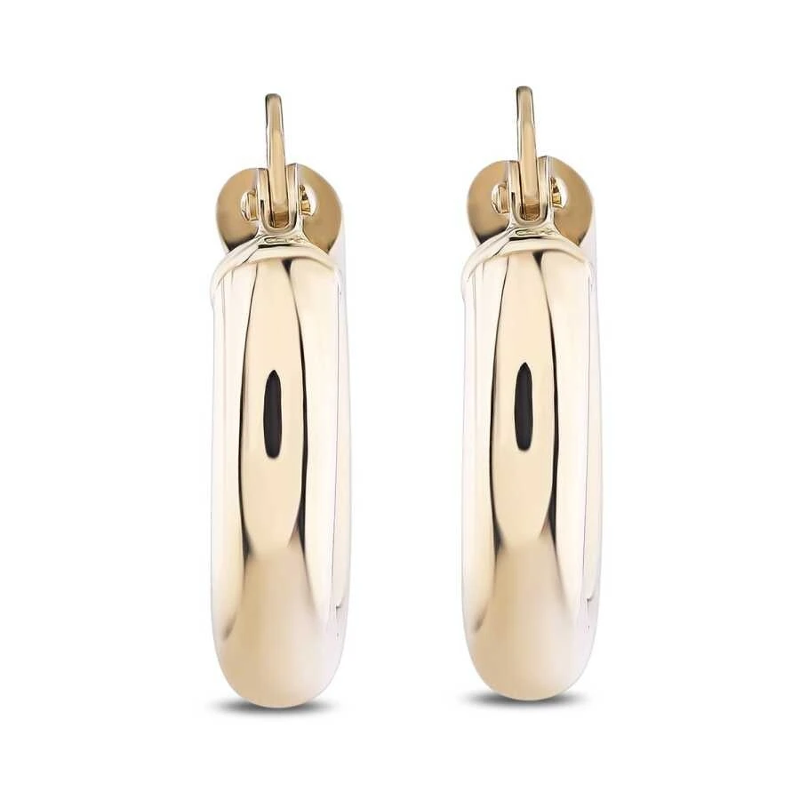 Altın Bombeli Halka Küpe - 2