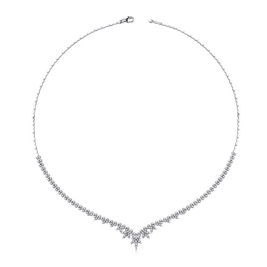 Altın Çiçek Figürlü Su Yolu Kolye - 1