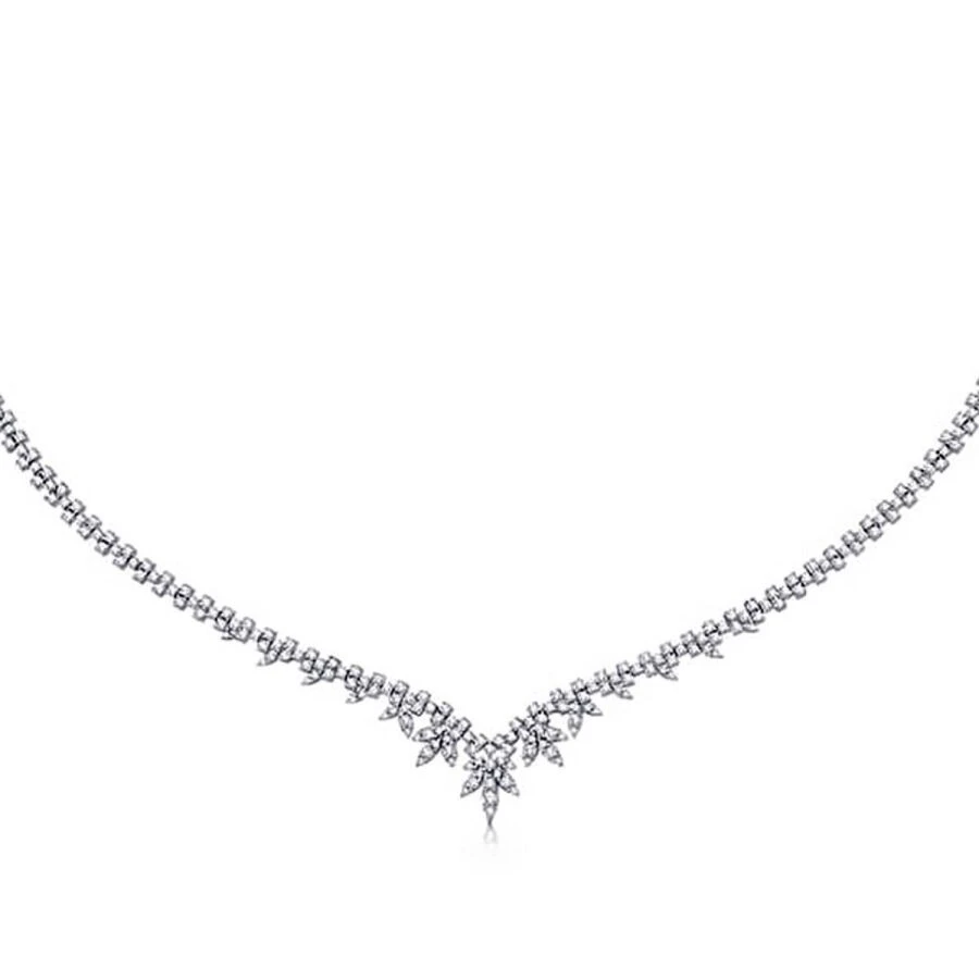 Altın Çiçek Figürlü Su Yolu Kolye - 2