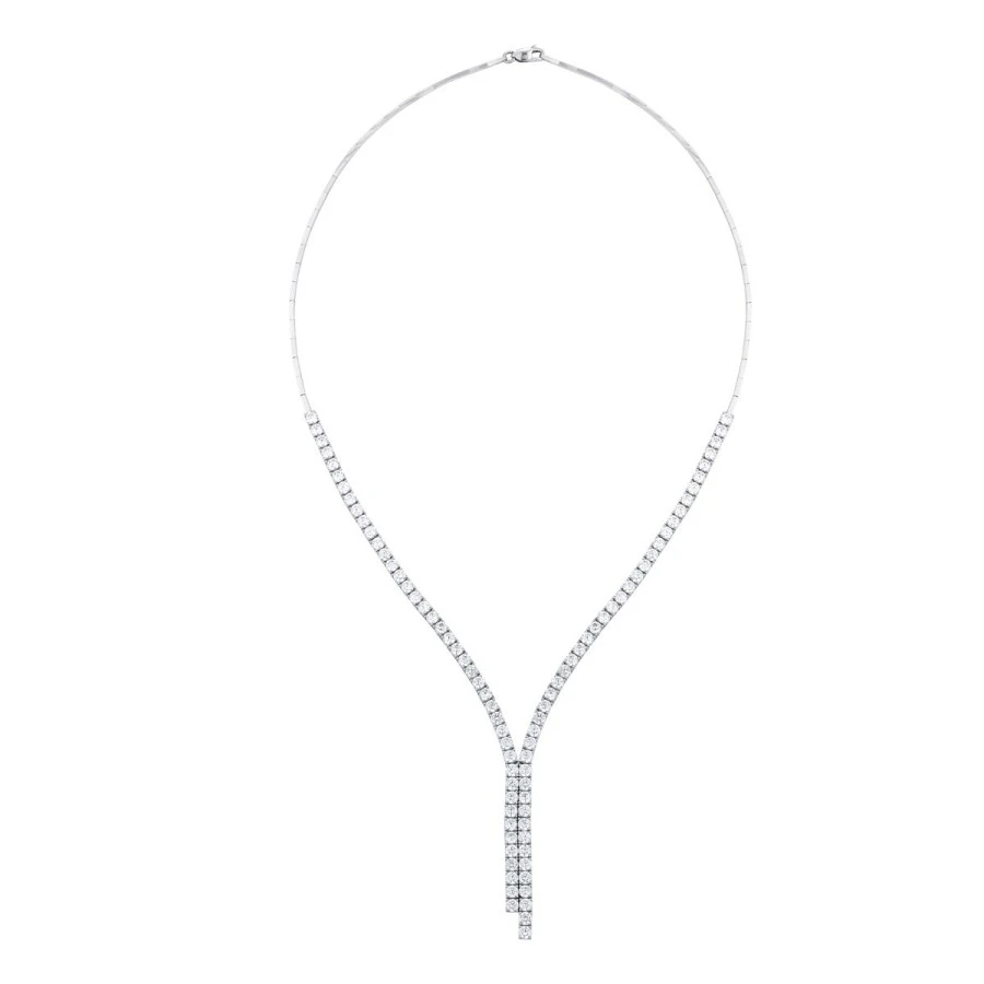 Altın Çift Sıra Taşlı Gerdanlık - 1