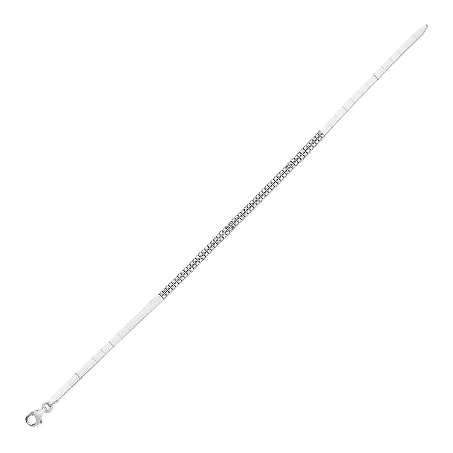 Altın Çift Sıra Taşlı Su Yolu Bileklik - 1