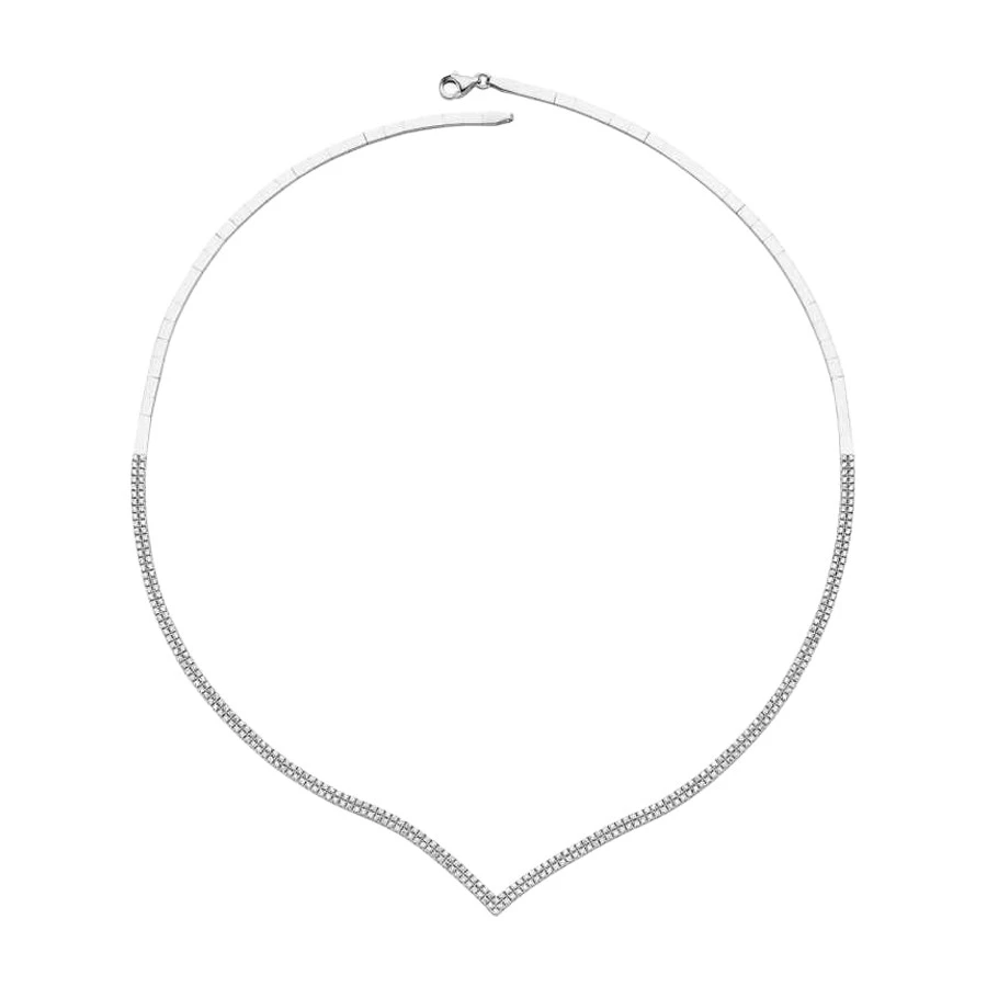 Altın Çift Sıra Taşlı Su Yolu Gerdanlık - 1