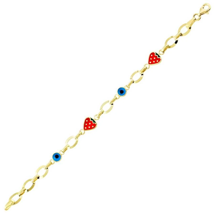 Altın Çilek Çocuk Bileklik - 1