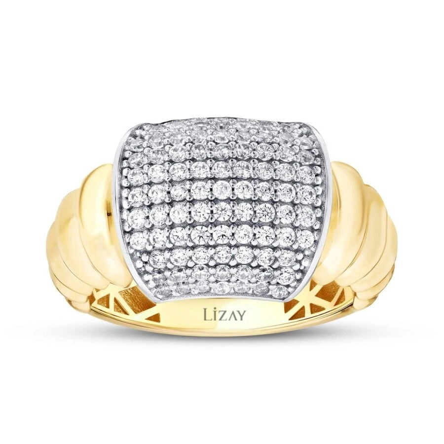 Altın Çok Taşlı Yüzük - 1