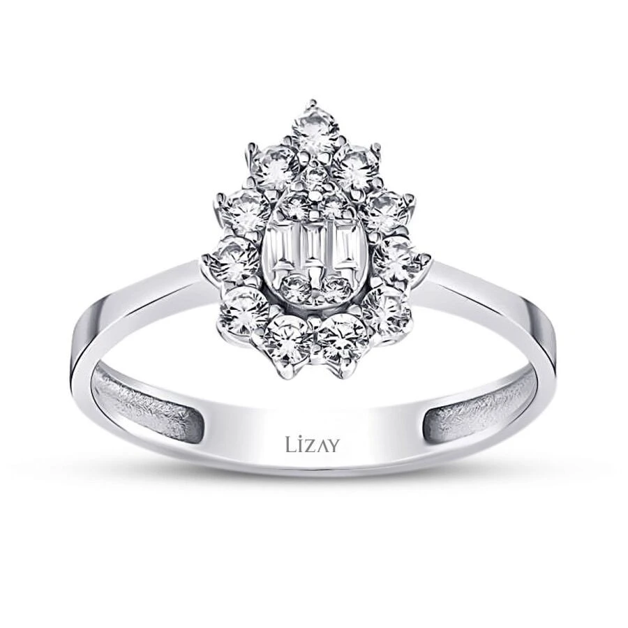 Altın Damla Baget Yüzük - 1