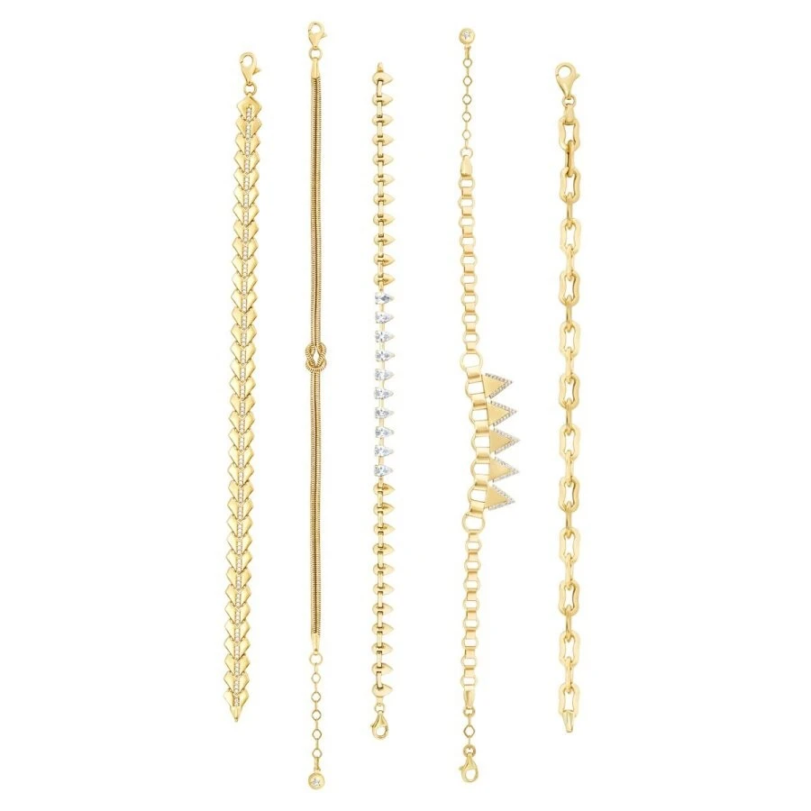 Altın Damla Taşlı Bileklik - 4