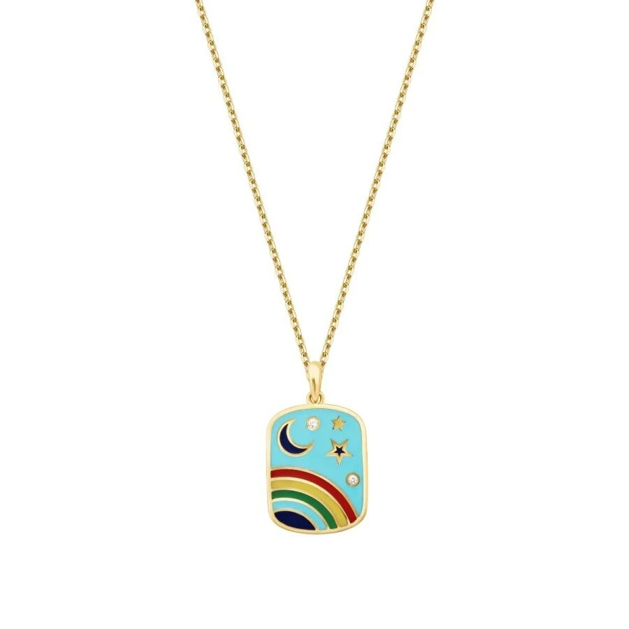 Altın Gökkuşağı Kolye - 1