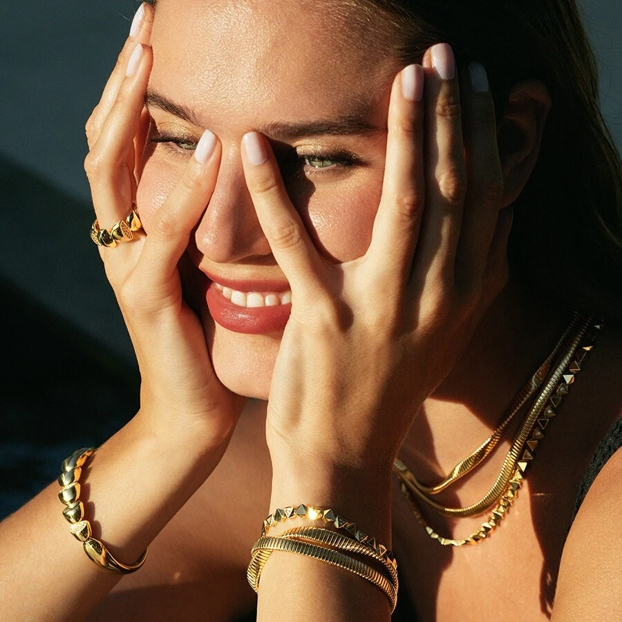 Altın Kalın Desenli Zincir - 3