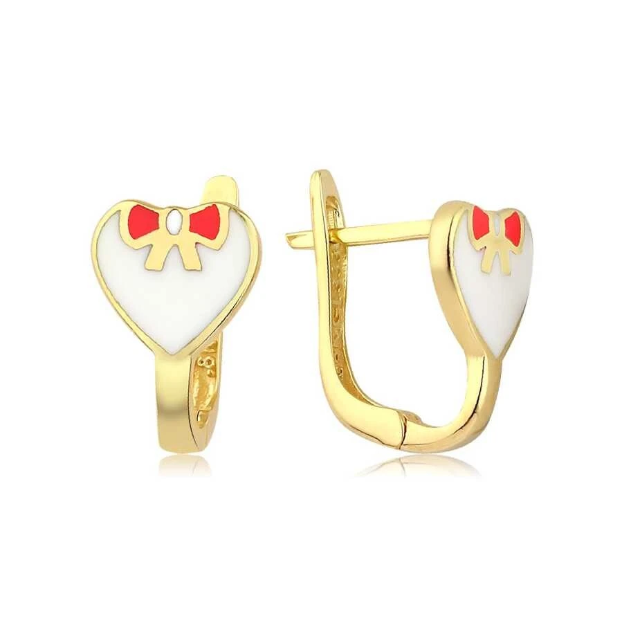 Altın Kalp Çocuk Küpe - 1