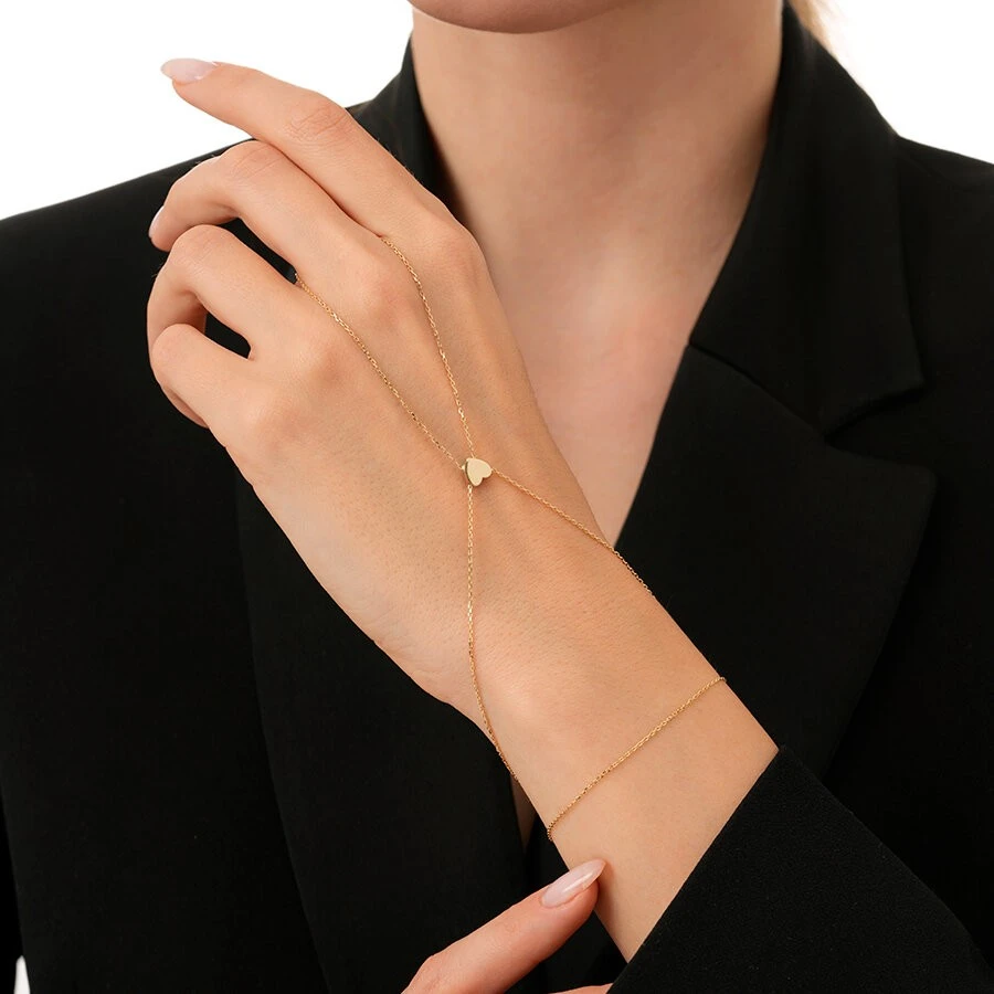 Altın Kalp Şahmeran Bileklik - 3