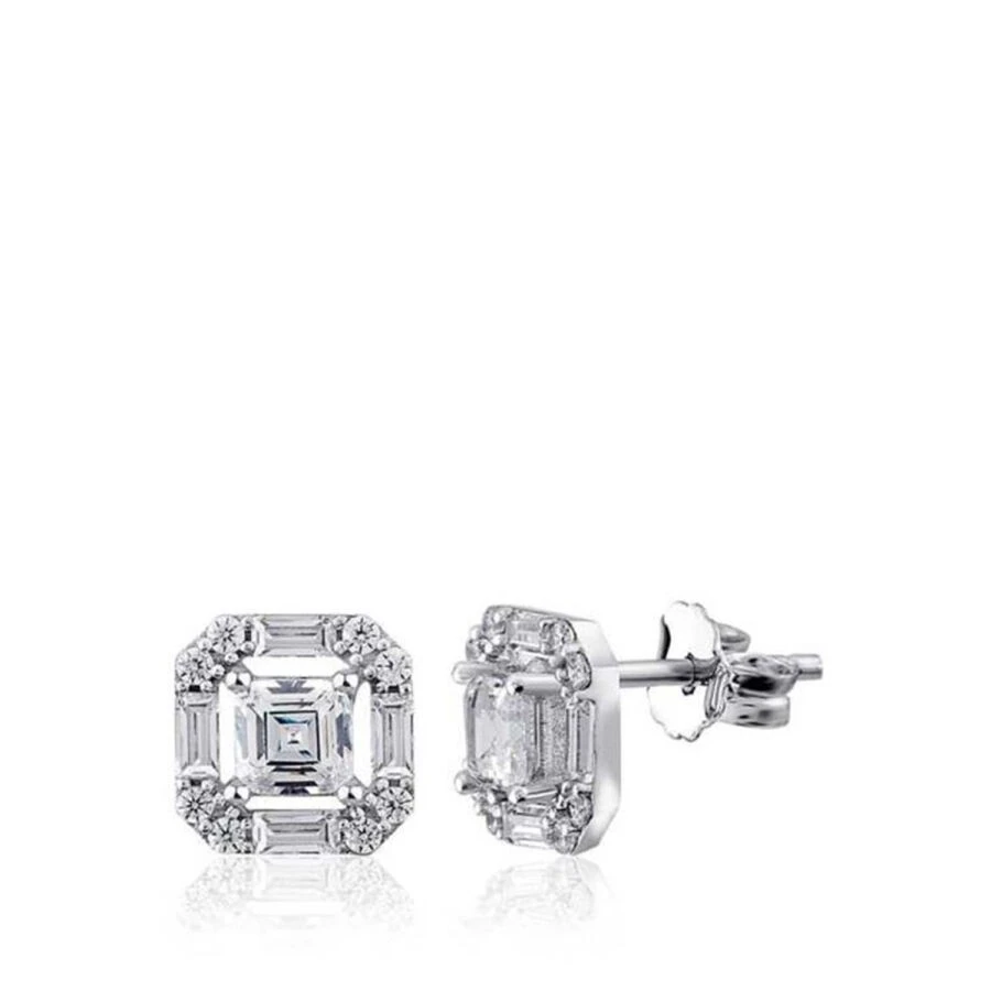 Altın Kare Küçük Baget Küpe - 1