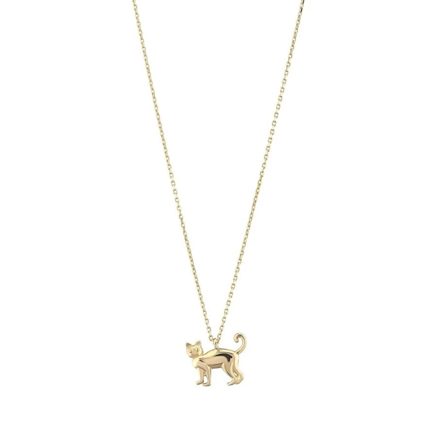 Altın Kedi Kolye - 2
