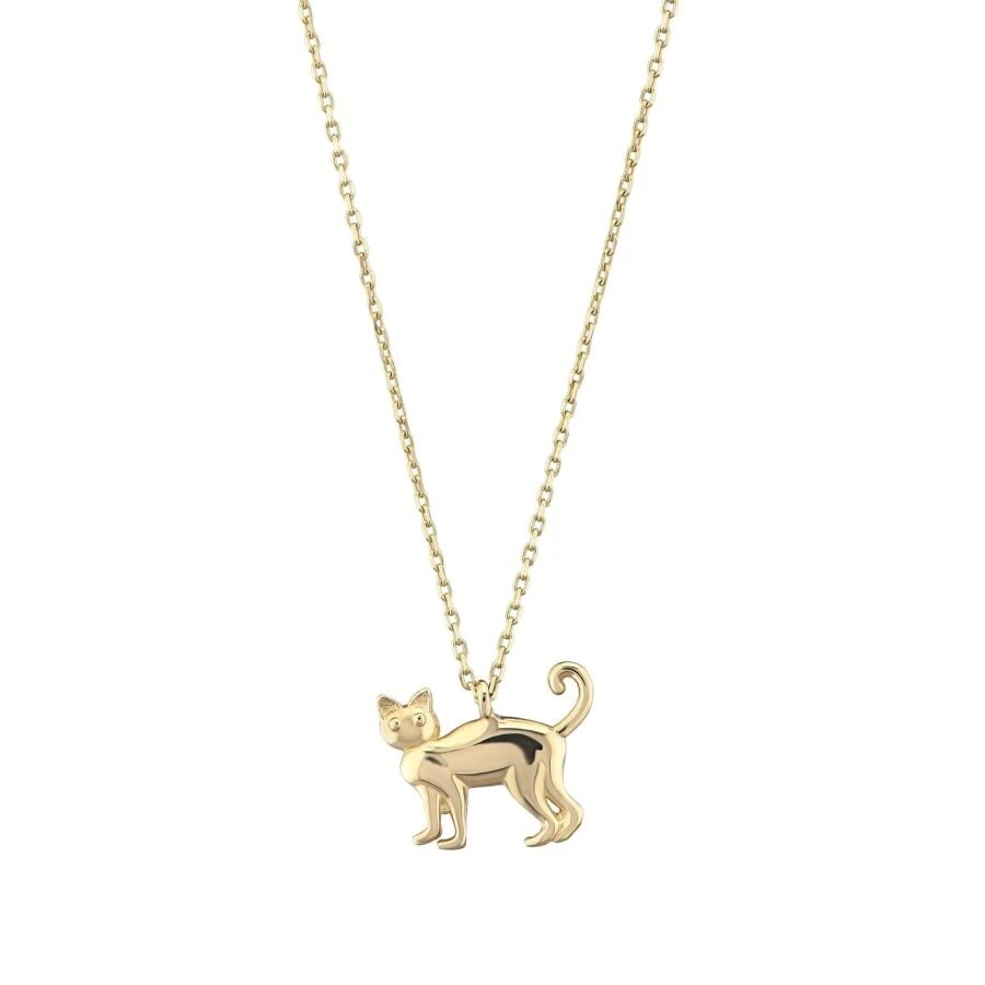 Altın Kedi Kolye - 1