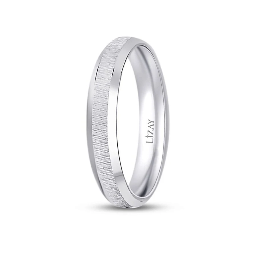 Altın Klasik Beyaz Alyans - 2