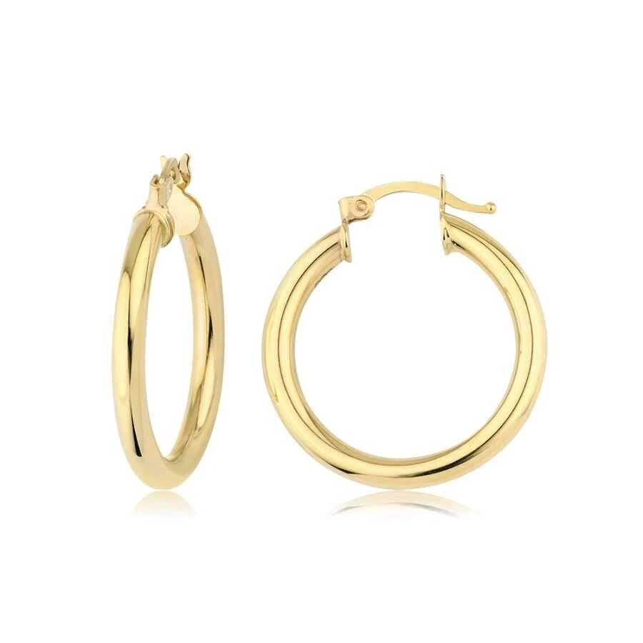 Altın Klasik Küçük Halka Küpe - 1