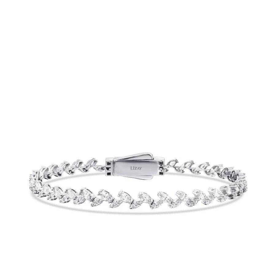 Altın Klipsli Taşlı Bileklik - 3