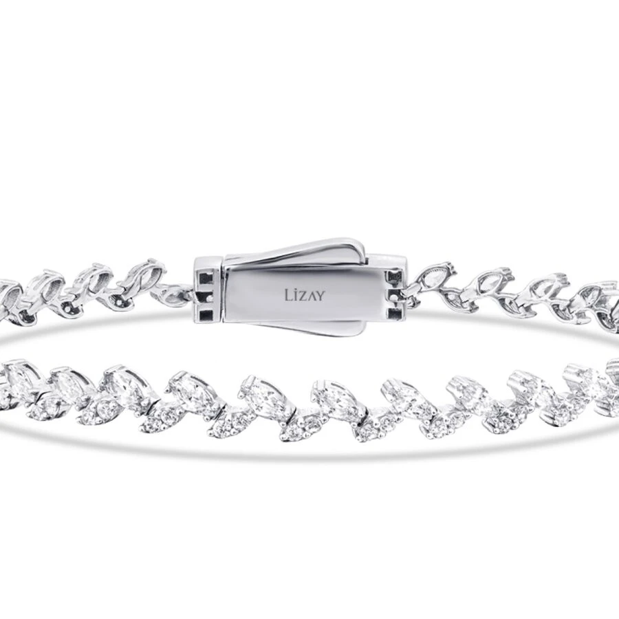 Altın Klipsli Taşlı Bileklik - 2