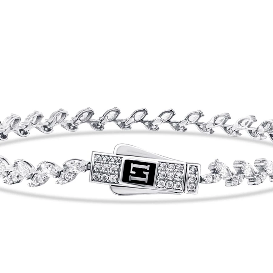 Altın Klipsli Taşlı Bileklik - 4