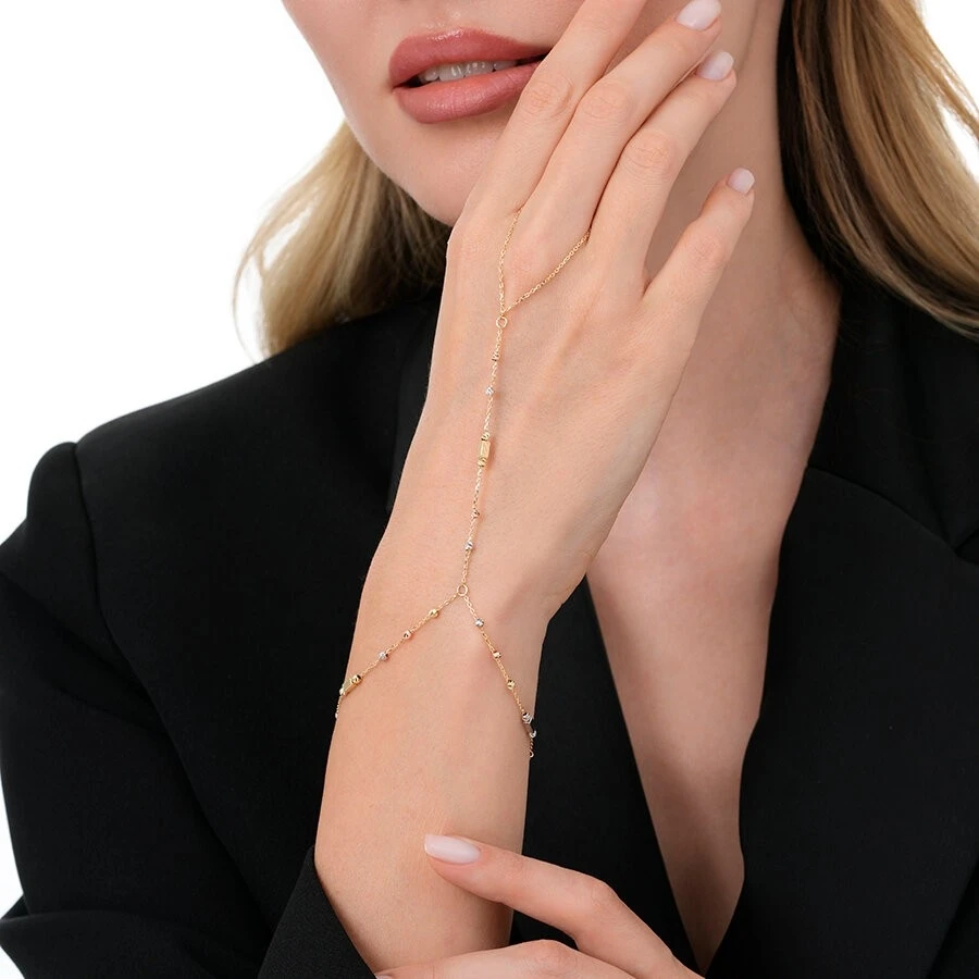 Altın Küp Top Şahmeran Bileklik - 3