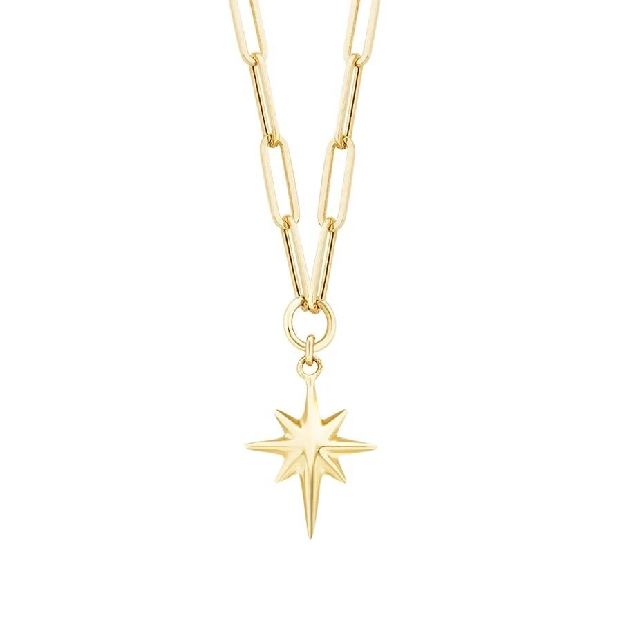 Altın Kutup Yıldızı Kolye - 1