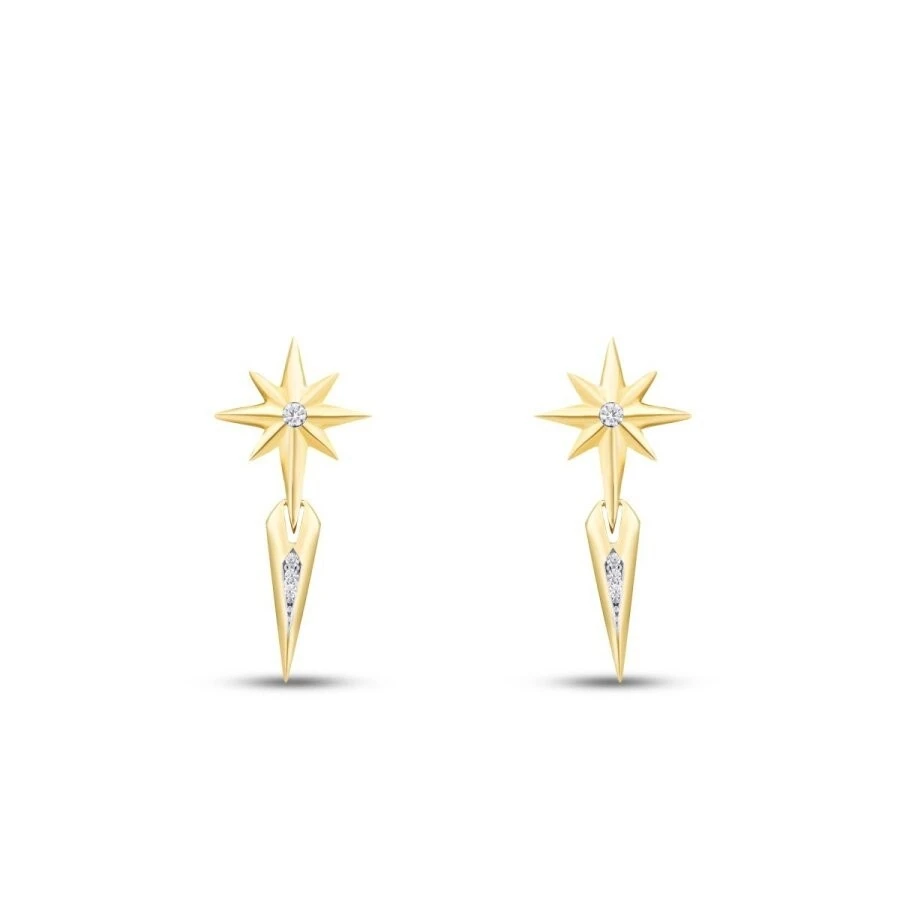 Altın Kuzey Yıldızı Küpe - 2