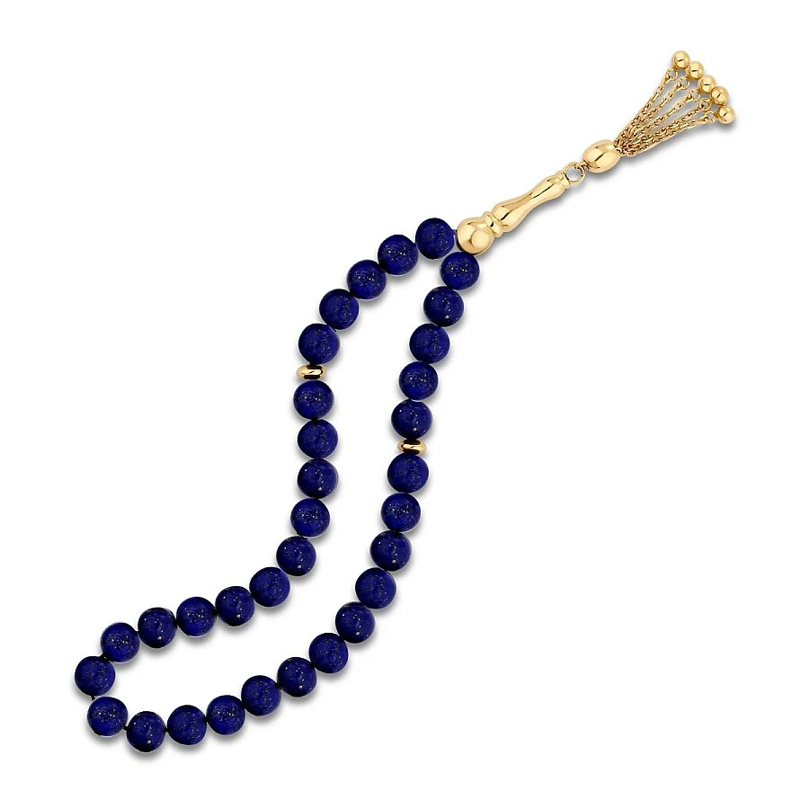 Altın Lapis Taşlı Tesbih - 1