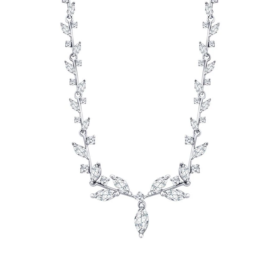 Altın Markiz Yaprak Kolye - 2