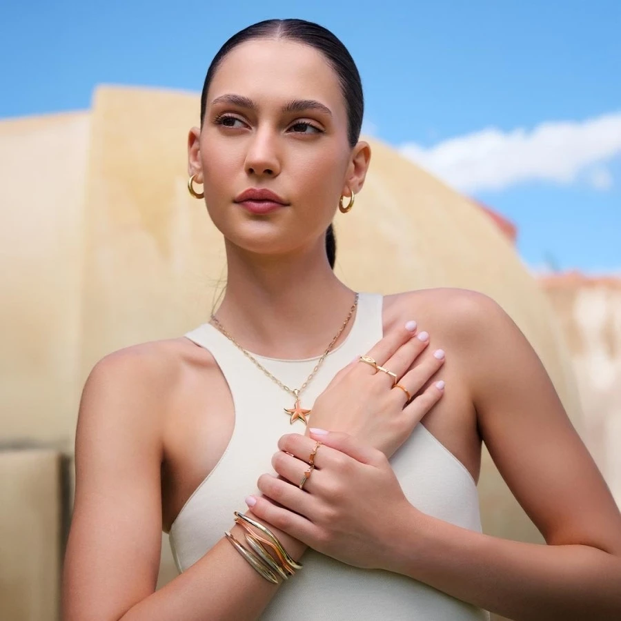 Altın Mineli Damla Yüzük - 3