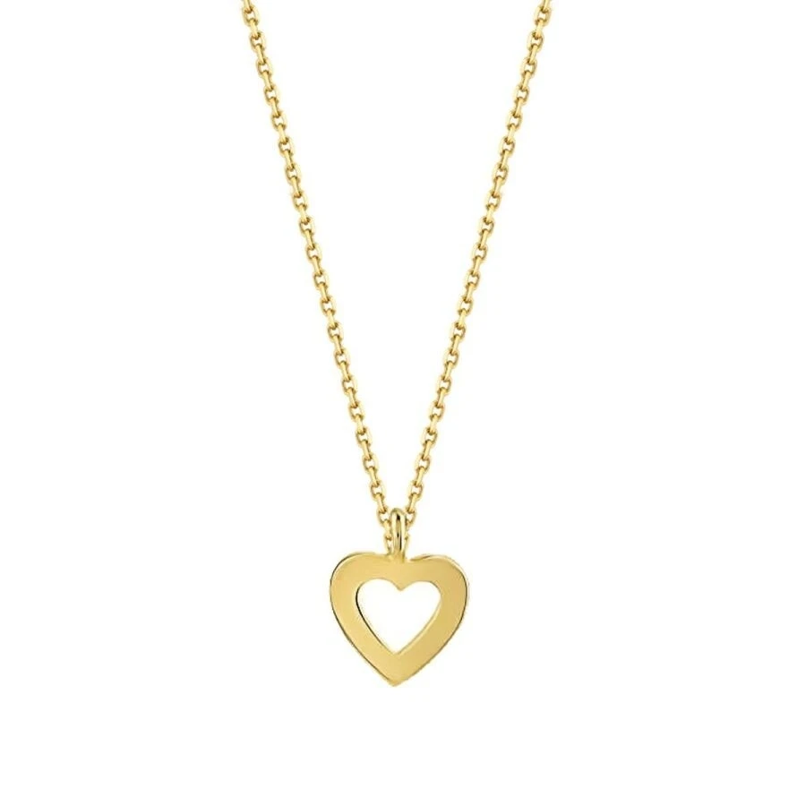 Altın Minimal Kalp Kolye - 1